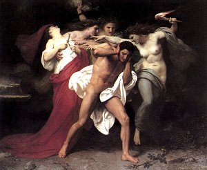 Orestes Pursued by the Furies (1862) [Public Domain Image]