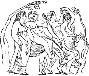 Bacchus and Nymphs.
