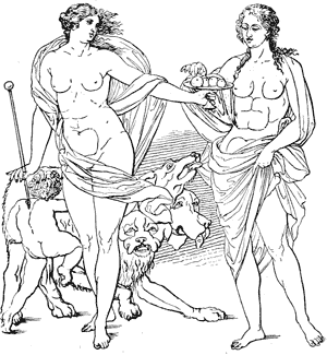 Venus and Proserpina in Hades.