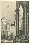 THE COURTYARD, HEIDELBERG CASTLE<br> LOUIS WEIRTER, R.B.A.<br> <i>Facing Page 44</i>.