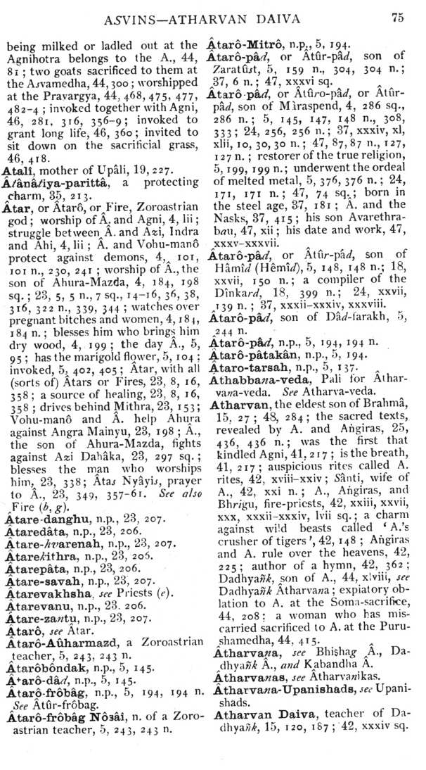 Page 75. Asvins—Atharvan Daiva
