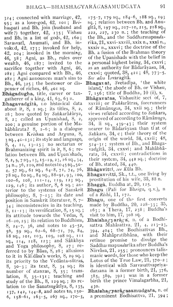 Page 91. Bhaga—Bhaishagyarâgasamudgata