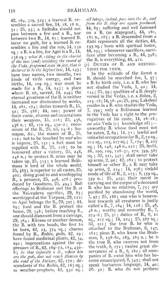 Page 118. Brâhmana