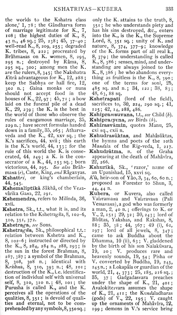 Page 333. Kshatriyas—Kubera