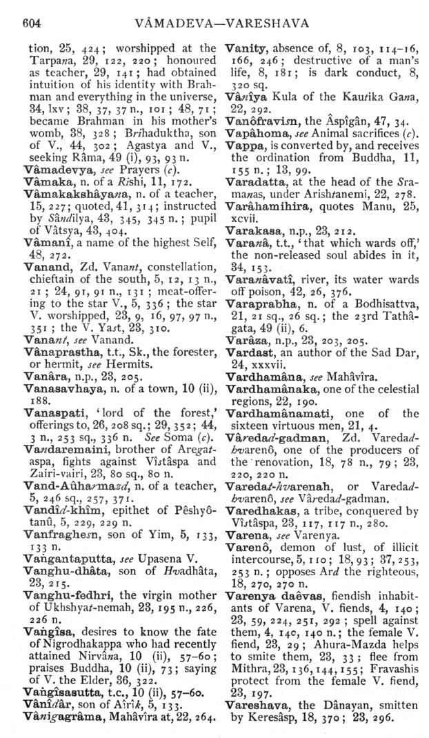 Page 604. Vâmadeva—Vareshava