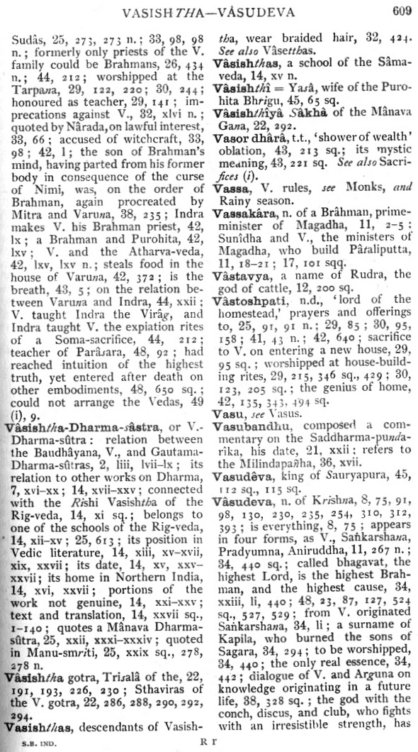 Page 609. Vasishtha—Vâsudeva